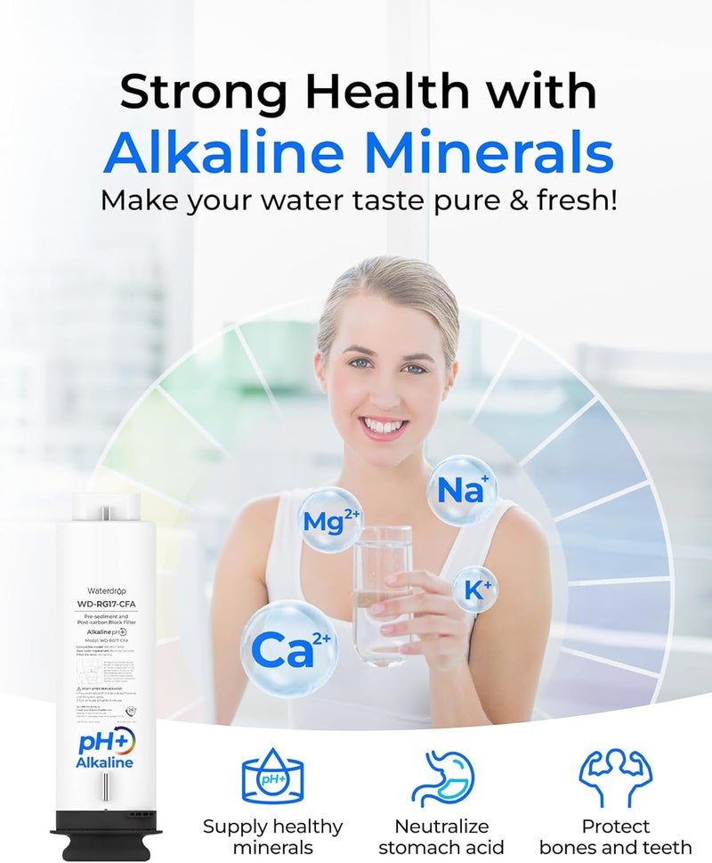 Waterdrop فلتر WD-G5P700A-CF، بديل لنظام التناضح العكسي تحت الحوض WD-G5P700A، عمر 6 أشهر - Image 3